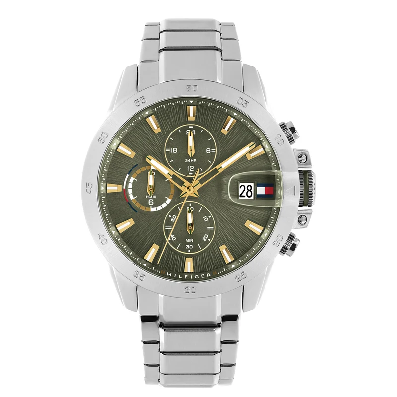 Tommy Hilfiger Jameson Montre Pour Homme Argentée et Verte TH1792197