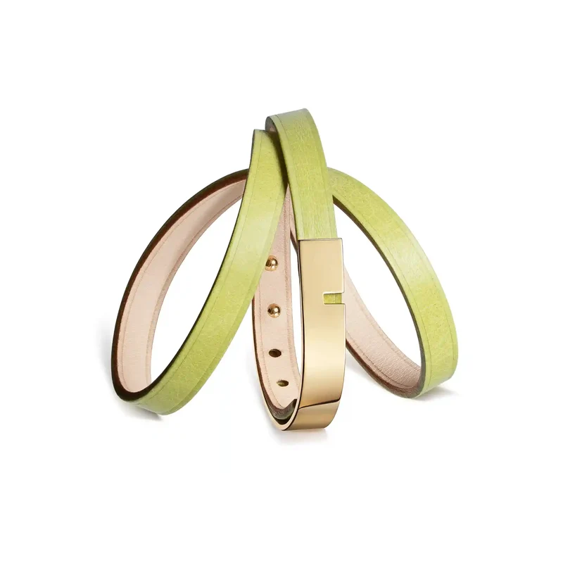 Bracelet cuir citron vert | U'TURN.TRIPLE