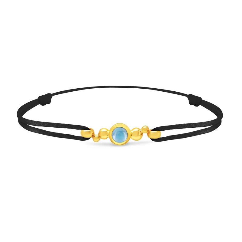 Bracelet Pétillante small en or et topaze
