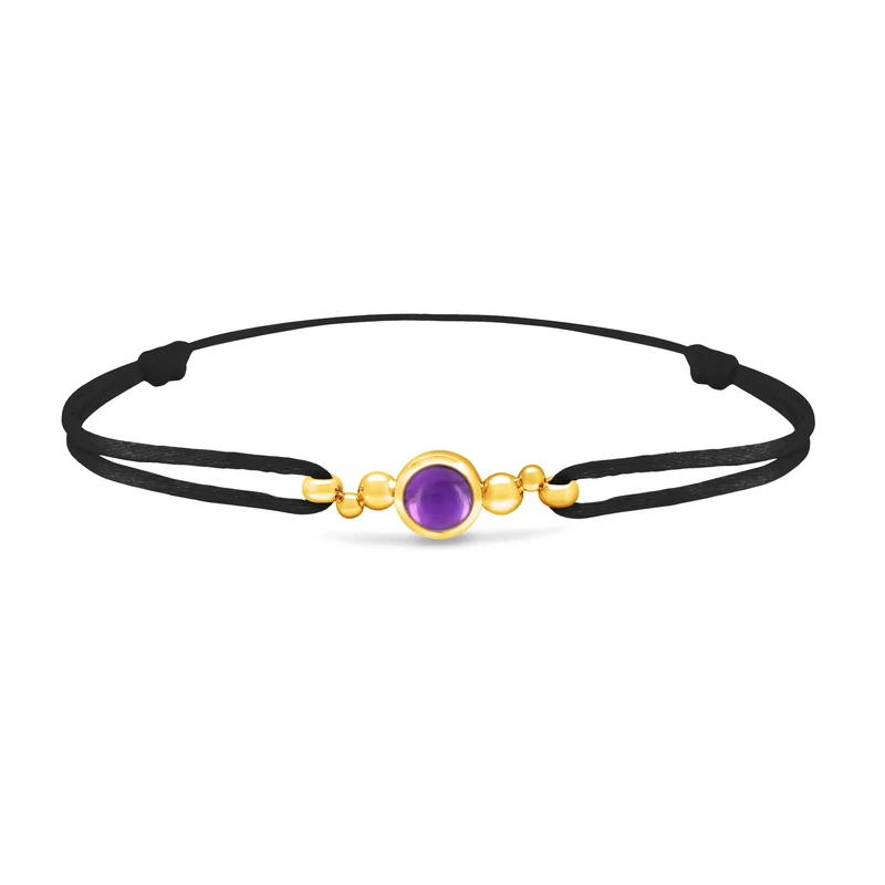 Bracelet Pétillante en or et améthyste