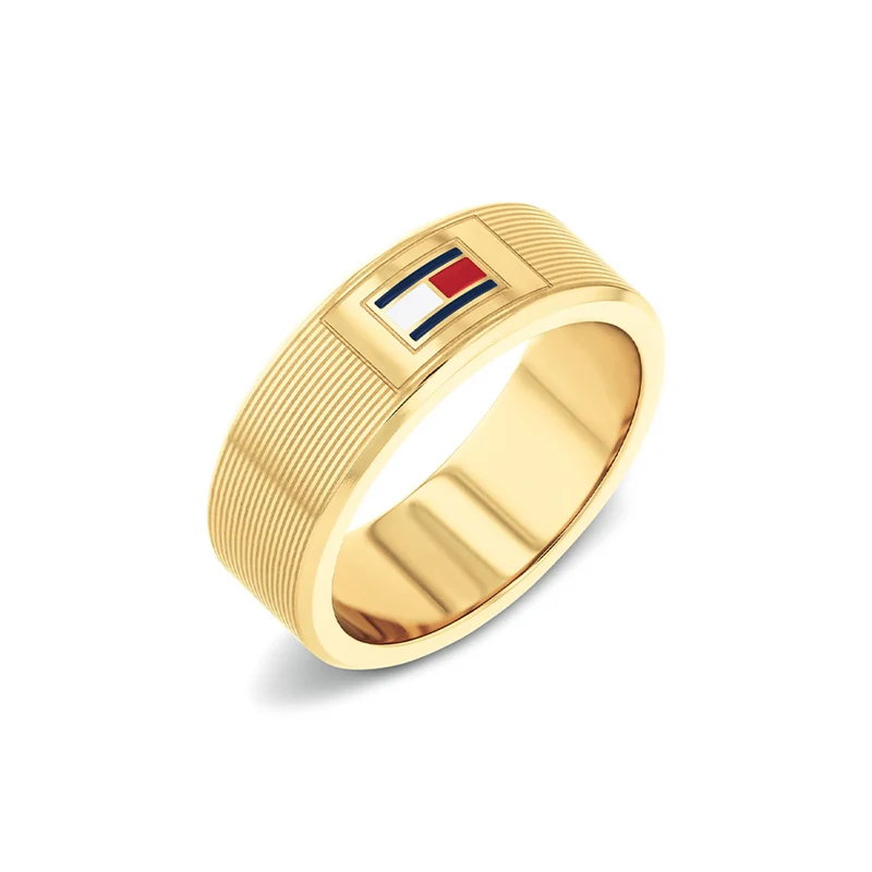 Tommy Hilfiger Acier Inoxydable Doré Unisexe Bague TJ2790686-64
