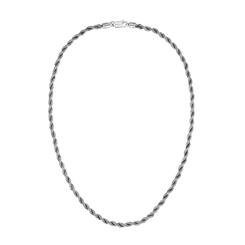 Hugo Boss Acier Inoxydable Argenté Homme Collier HBJ1580839