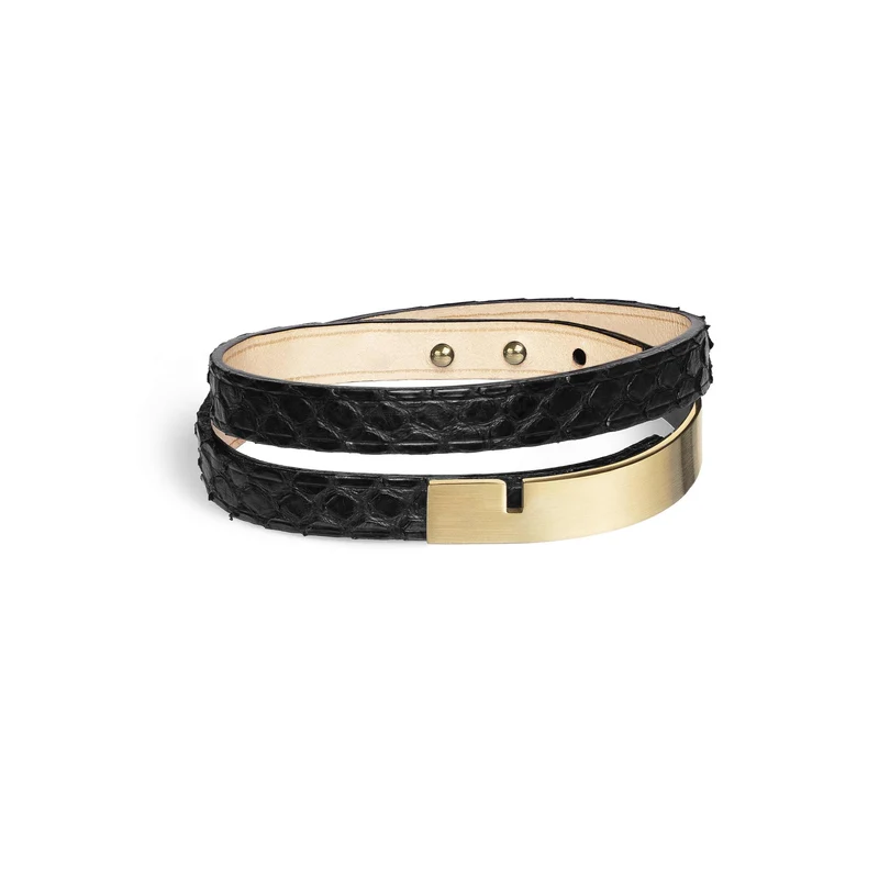 Bracelet cuir homme python | U'TURN TWICE