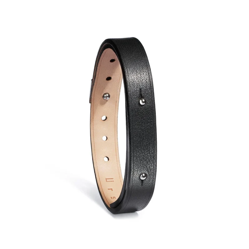 Bracelet cuir homme noir | PIN
