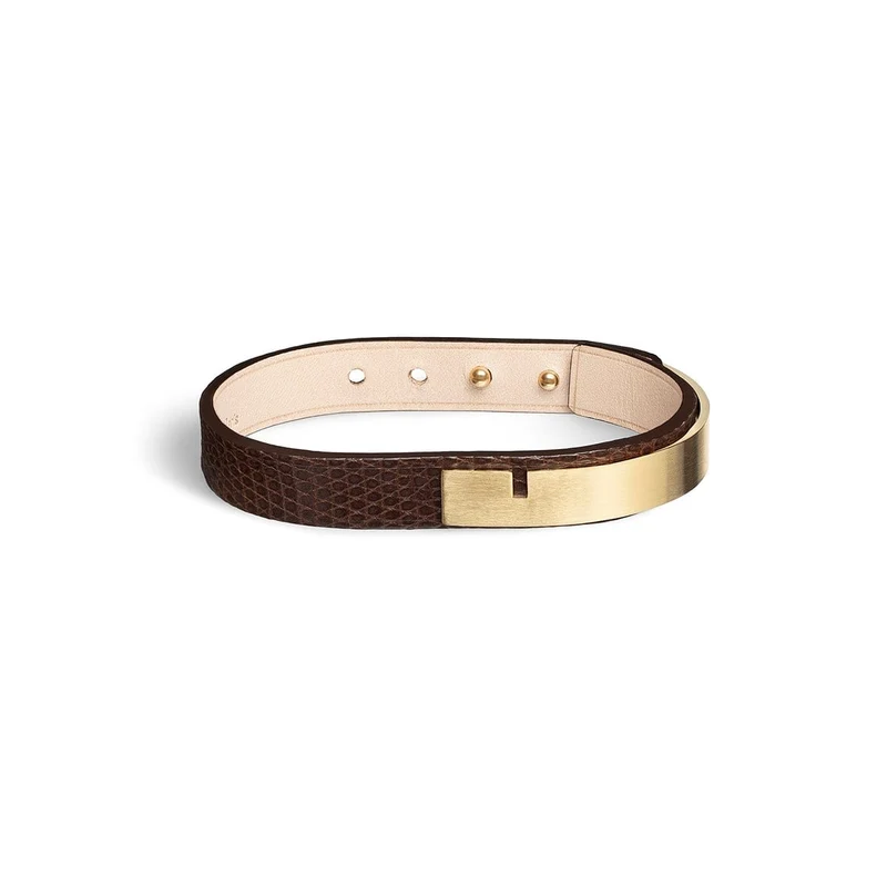 Bracelet cuir iguane moka | U'TURN.11