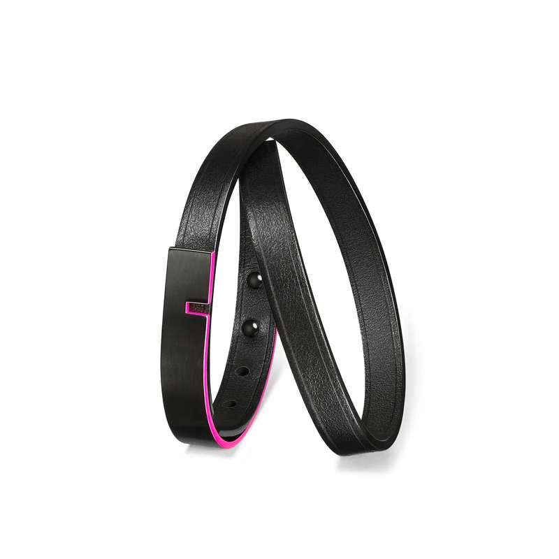 Bracelet cuir double fluo | U'TURN TWICE
