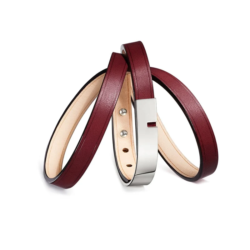 Bracelet cuir bordeaux | U'TURN.TRIPLE
