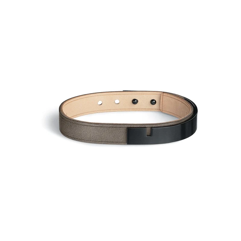 Bracelet cuir homme gris | U'TURN.11