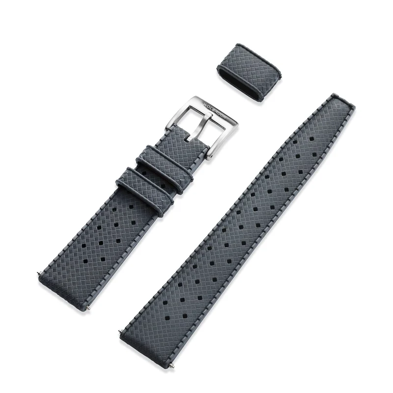 Grey Tropic Rubber Strap