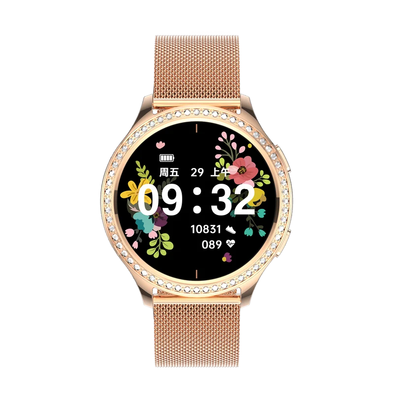 Montre connectée -Edition Vogue 2024 IP67 avec bracelet milanais couleur OR