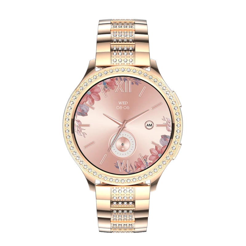 Montre connectée -edition Vogue 2024 IP67 avec bracelet en acier inoxydable