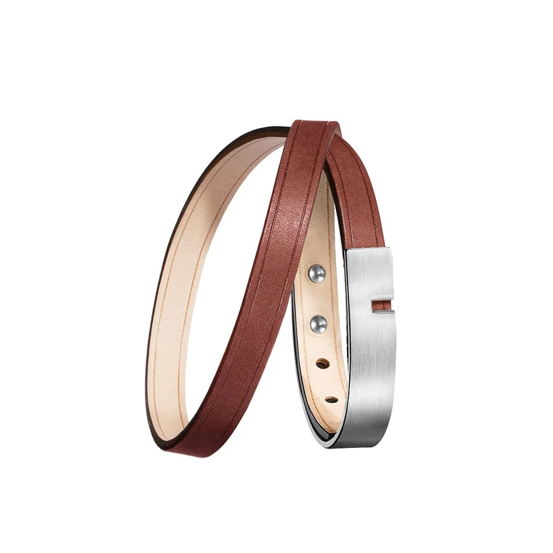 Bracelet homme marron double | U'TURN TWICE