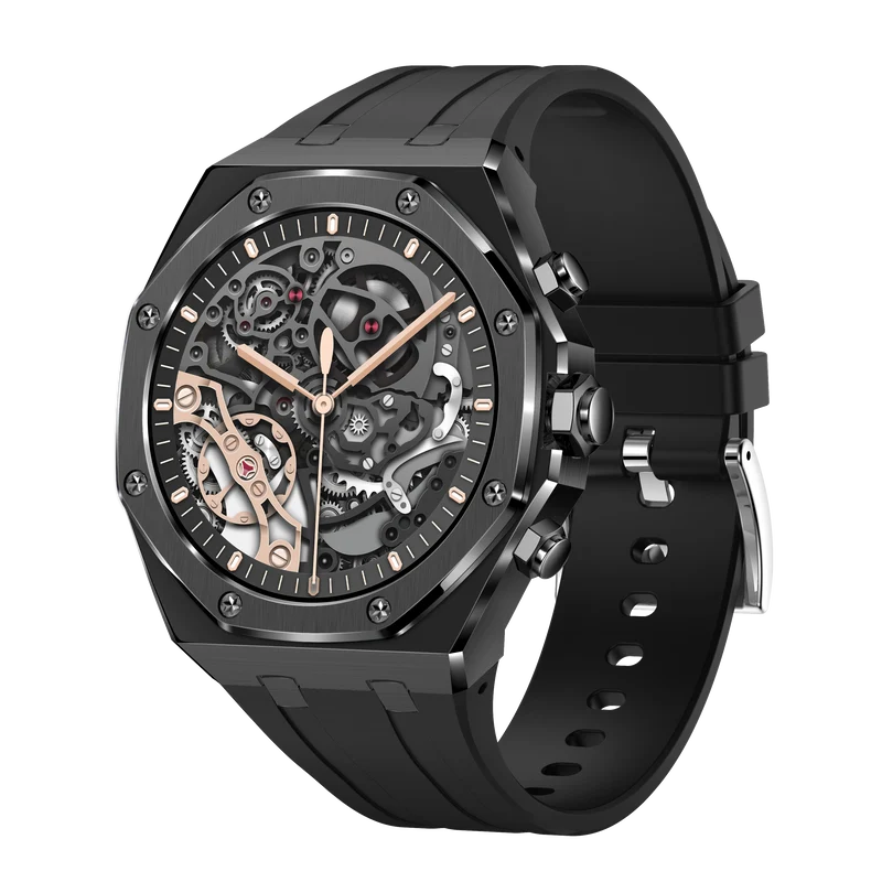 Montre connectée AMOLED NASA édition Arizona . écran couleur haute définition (avec bracelet silicone) couleur cadran Noir