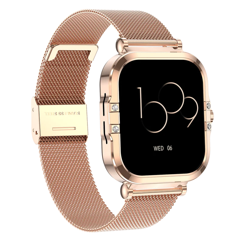 Montre connectée AMOLED- Edition Véga (avec bracelet milanais) couleur Or