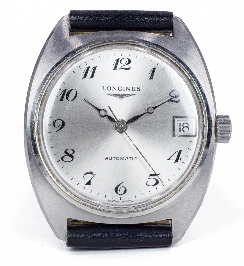 Montre-bracelet automatique vintage Longines en acier, 60