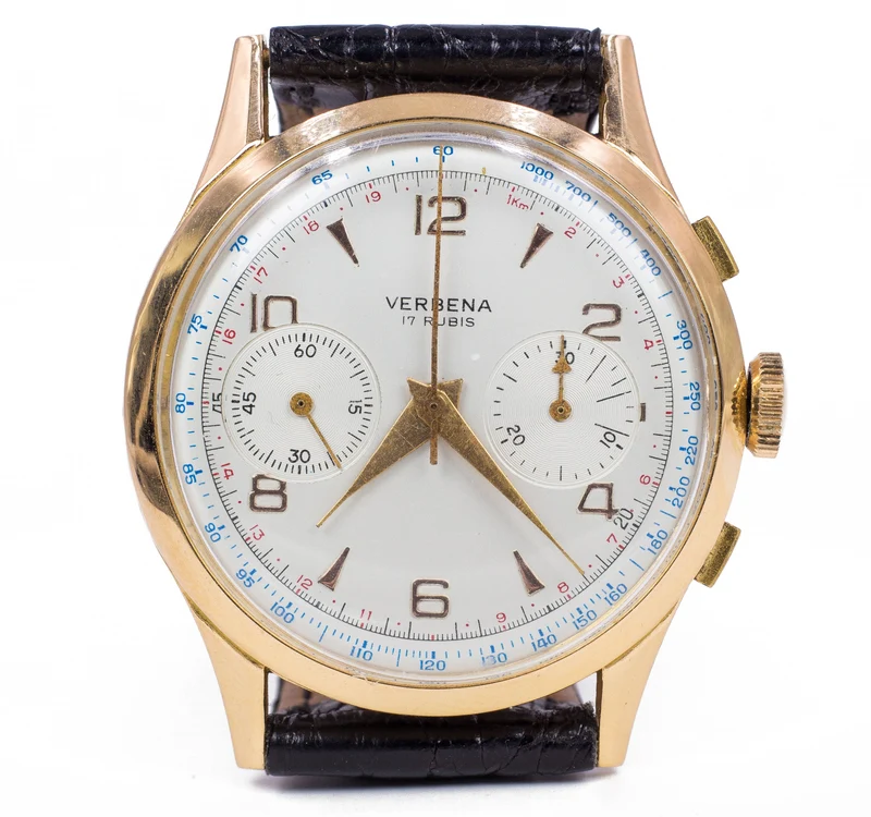 Chronographe Verbena en or 18 carats, 60