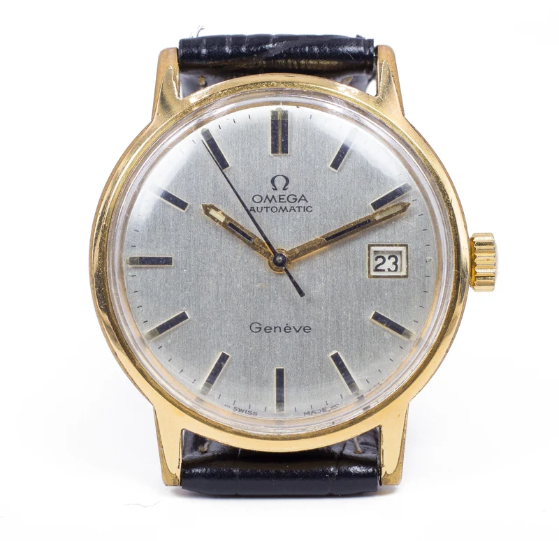 Montre-bracelet automatique vintage Omega plaquée or, 1972
