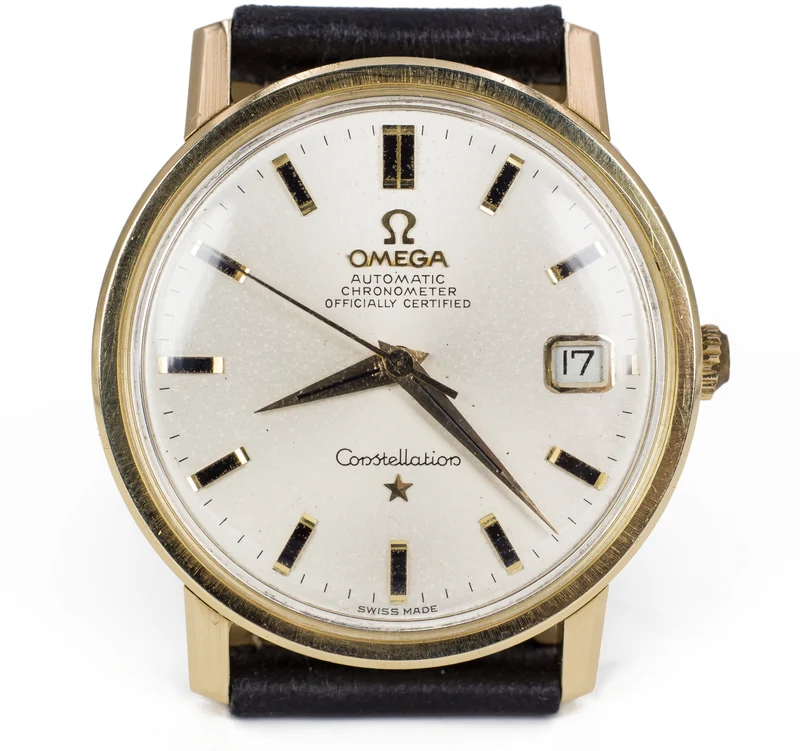 Montre-bracelet vintage Omega Constellation Chronometer en or 14 carats, 60