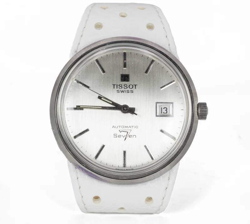 Montre-bracelet automatique vintage Tissot Seven 7 en acier, 70