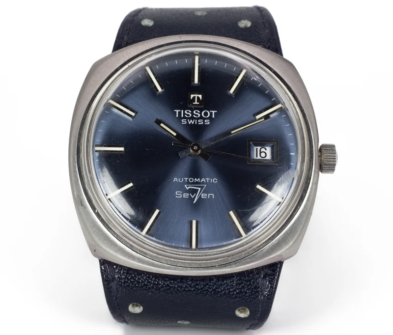 Montre-bracelet automatique vintage Tissot Seven 7 en acier, 70