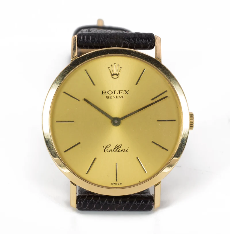 Montre-bracelet vintage Rolex Cellini en or 18 carats, 1988
