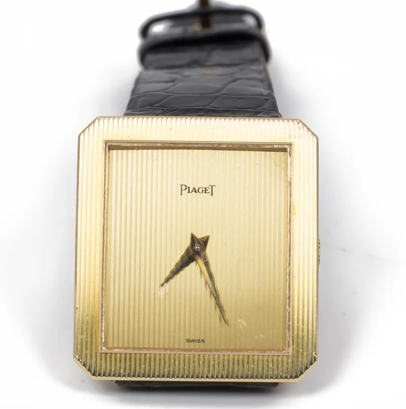 Montre-bracelet vintage Piaget en or 18 carats, années 80