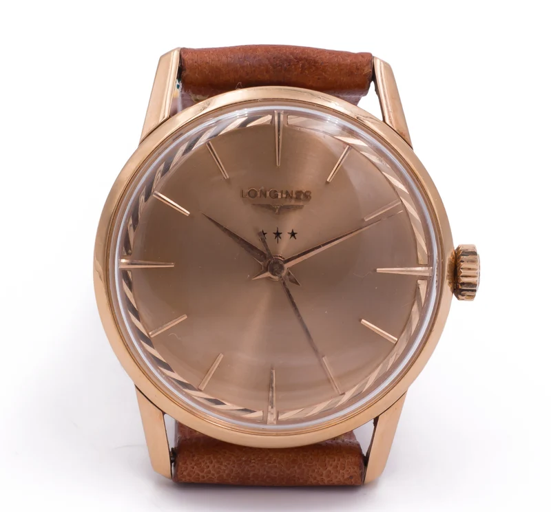 Montre-bracelet vintage Longines Flagship en or, 50