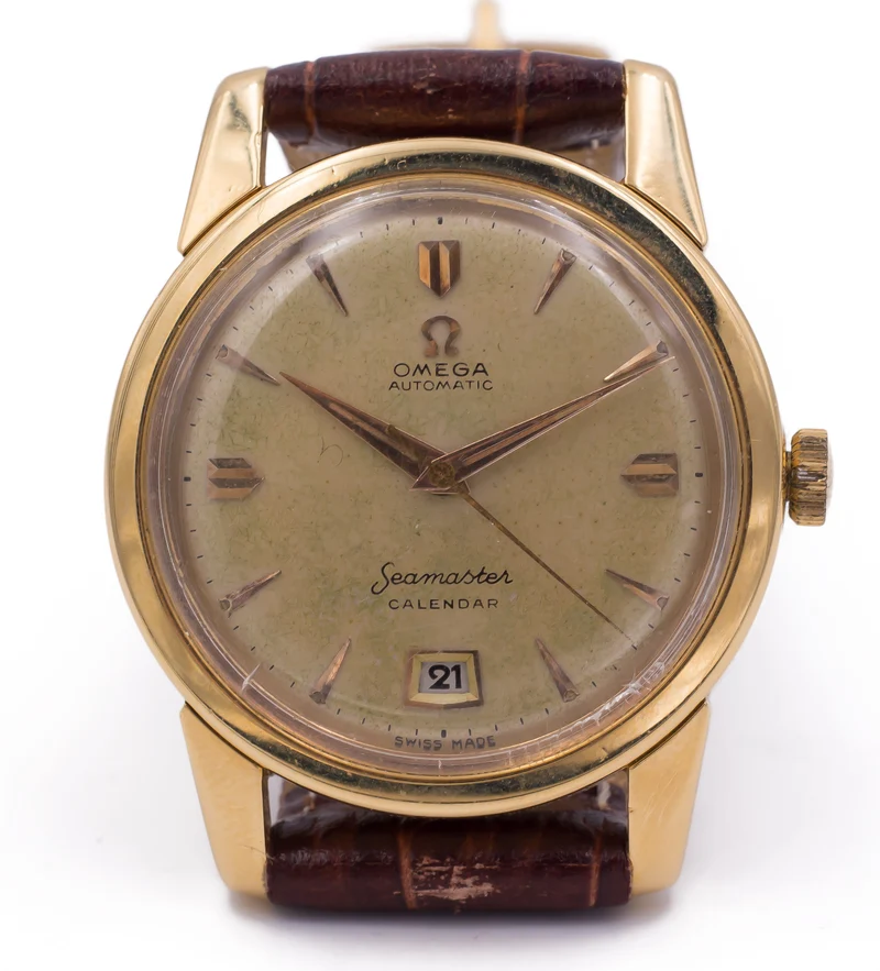 Montre automatique Omega Seamaster vintage en or 18 carats, 1952