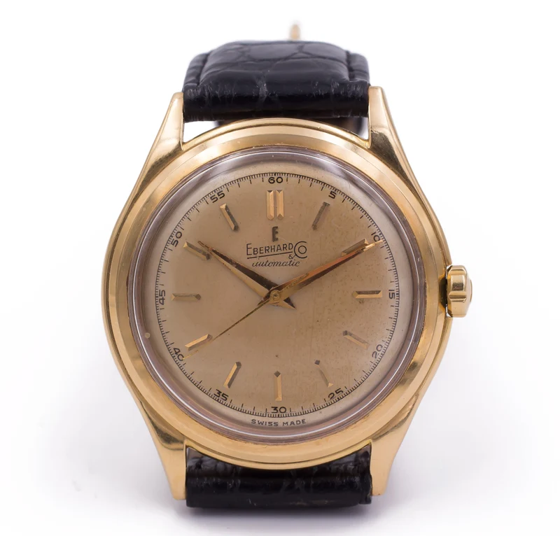 Montre-bracelet automatique vintage en or Eberhard, 50
