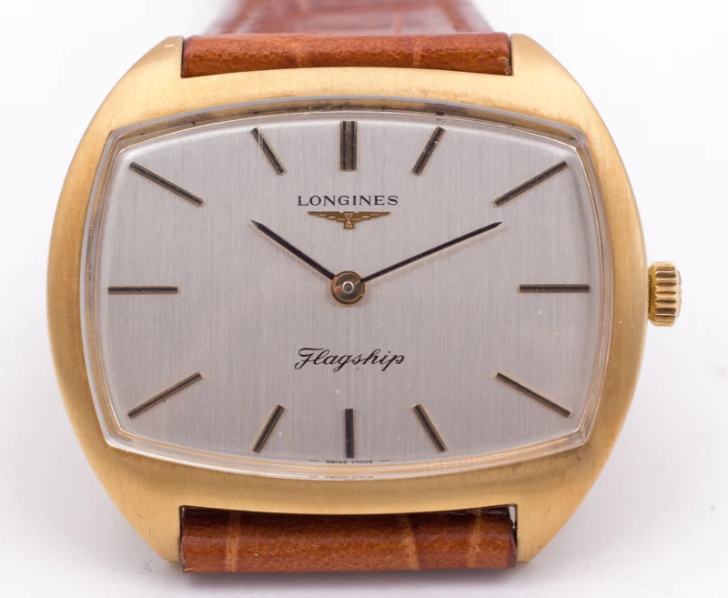 Montre-bracelet vintage Longines Flagship en or 18 carats, vers 1960