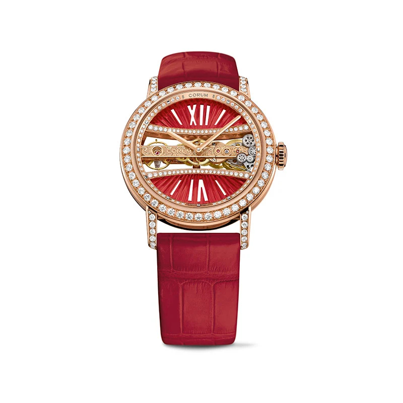 Golden Bridge Watch Manual Movement and 18-ct Rose Gold Case CORUM Golden Bridge 113.000.85.OF06.RD91R