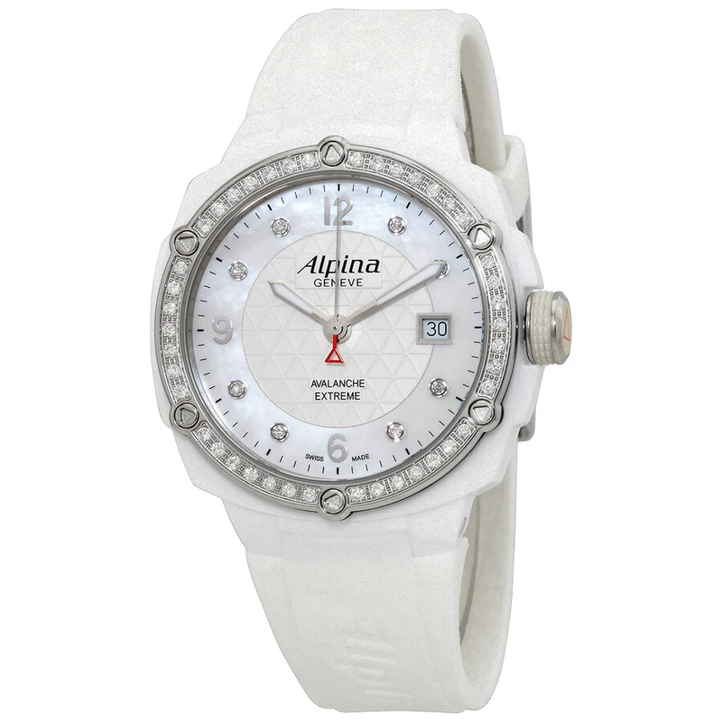 ALPINA Avalanche Extreme Mother of Pearl Diamond Dial Ladies Watch