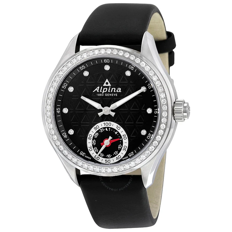 ALPINA Horological Smartwatch Black Dial Ladies Watch