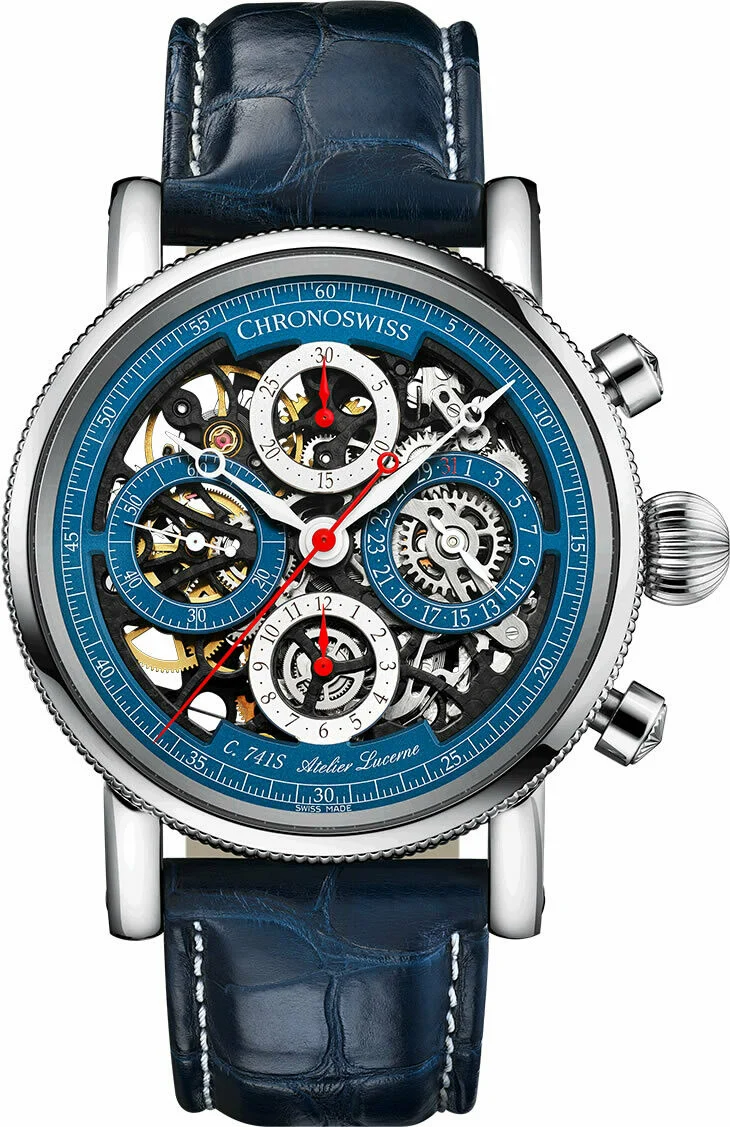 Chronoswiss Opus Chronograph Flag..Reference Number: CH-7543.1S-BLSI