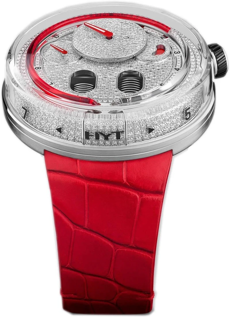 HYT H0 Full Pave Red..Reference Number: HYT-H0-Full-Pave-Red
