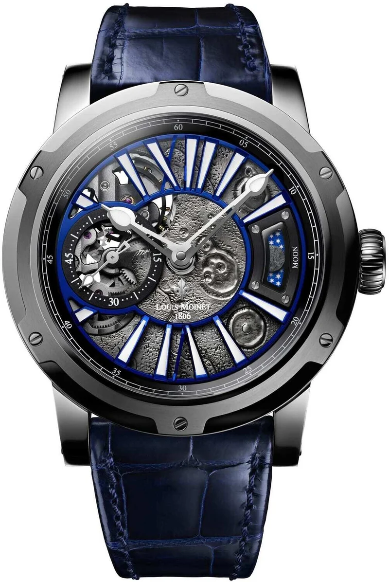 Louis Moinet Moon Stainless Steel Limited Edition..Reference Number: LM-45.10B.MO