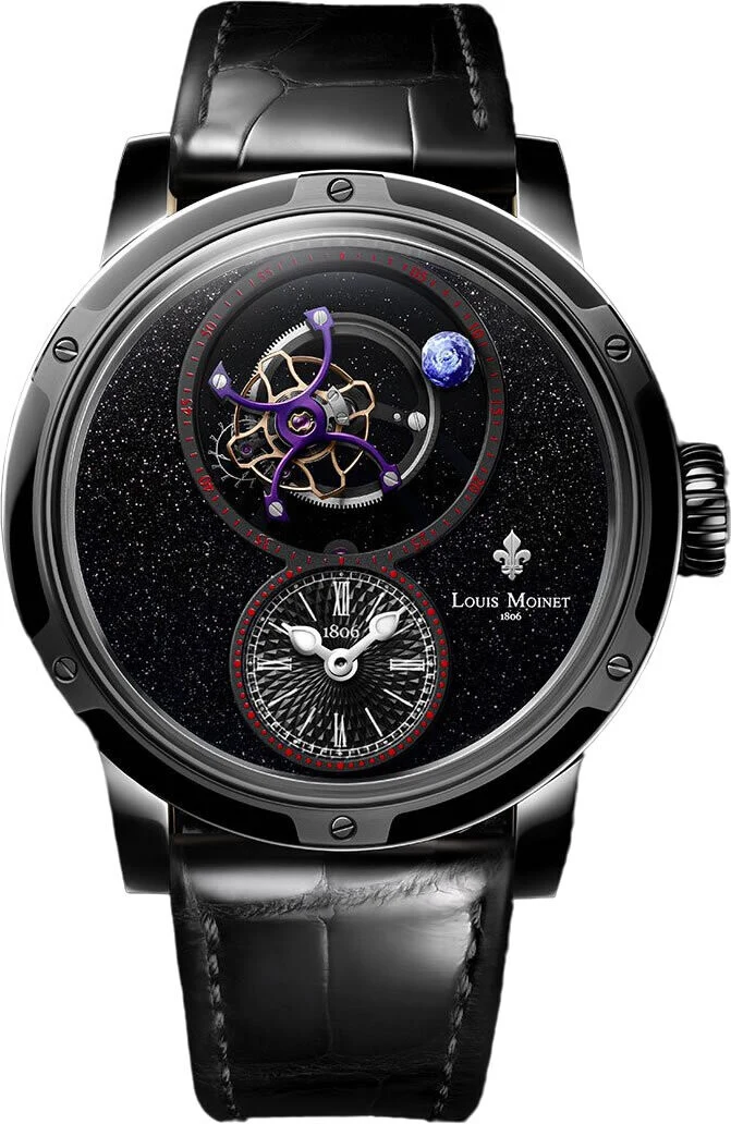Louis Moinet Ad Astra Black Aventurine Limited Edition..Reference Number: LM-68.20.51