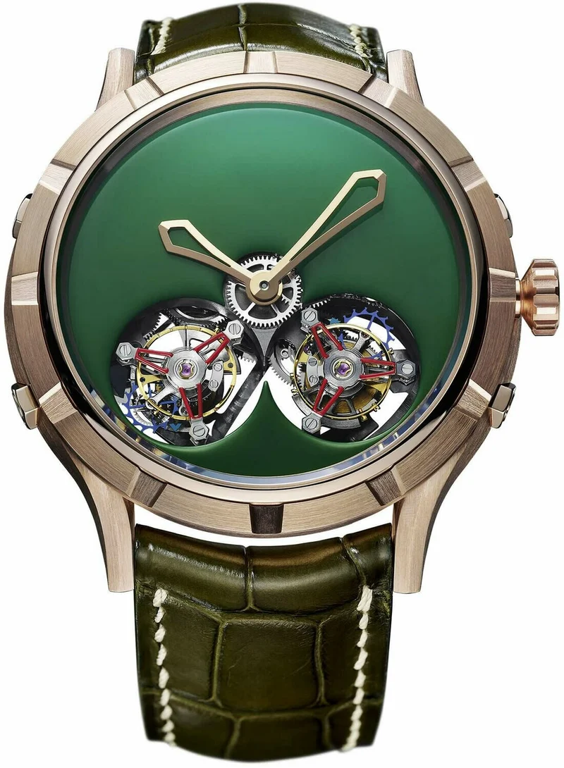 Manufacture Royale Micromegas Double Flying Tourbillon Green Rose Gold..Reference Number: 1770MM45.08.D.K