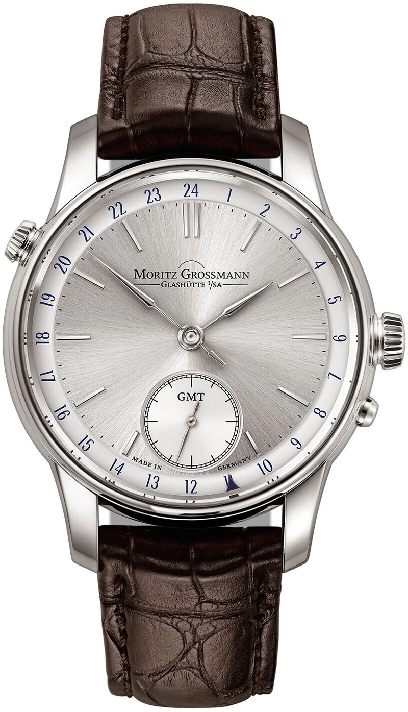 Moritz Grossmann GMT White Gold Argenté..Reference Number: MG-002155