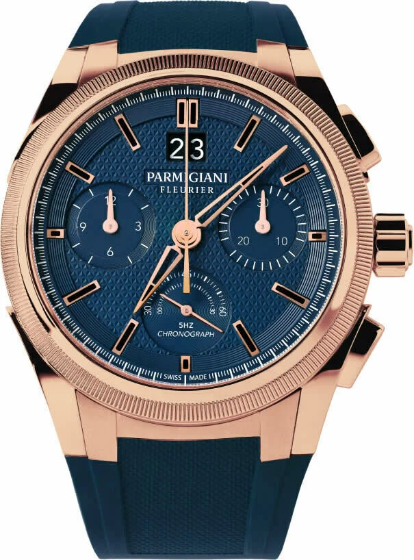 Parmgiani Fleurier Tondagraph Rose Gold Blue ..Reference Number: PFC903-1500340-X03182