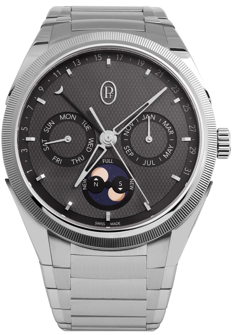 Parmigiani Fleurier Tonda PF Annual Calendar Steel..Reference Number: PFC907-1020001-100182