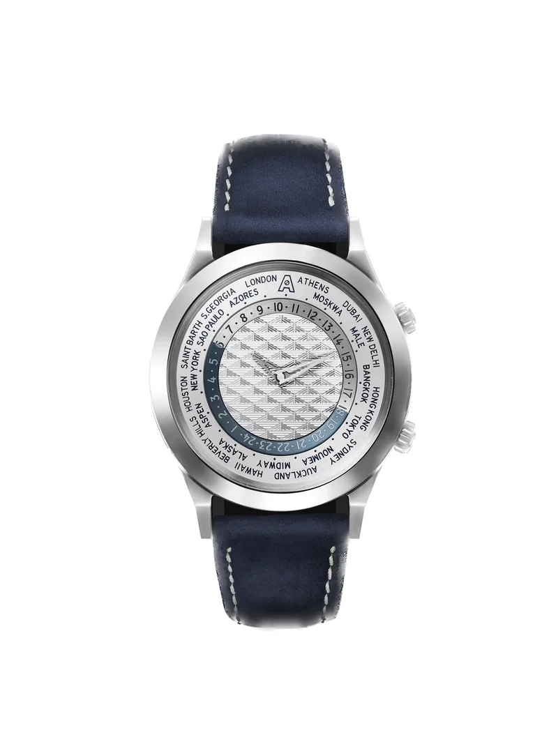 ANDERSEN GENEVE Tempus Terrae Limited Edition Automatic 39mm 18-Karat White Gold and Suede Watch
