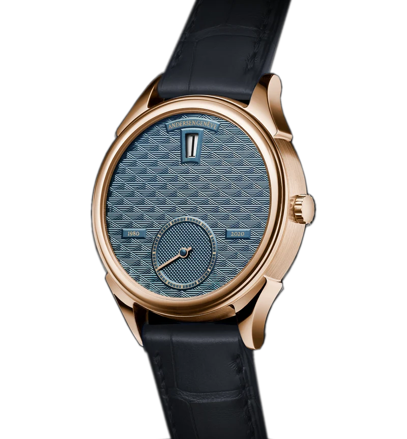Andersen Geneve Jumping Hours 40th Anniversary Rose Gold
