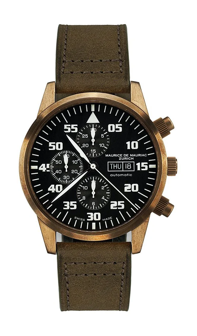 Maurice de Mauriac Chrono Modern Bronze