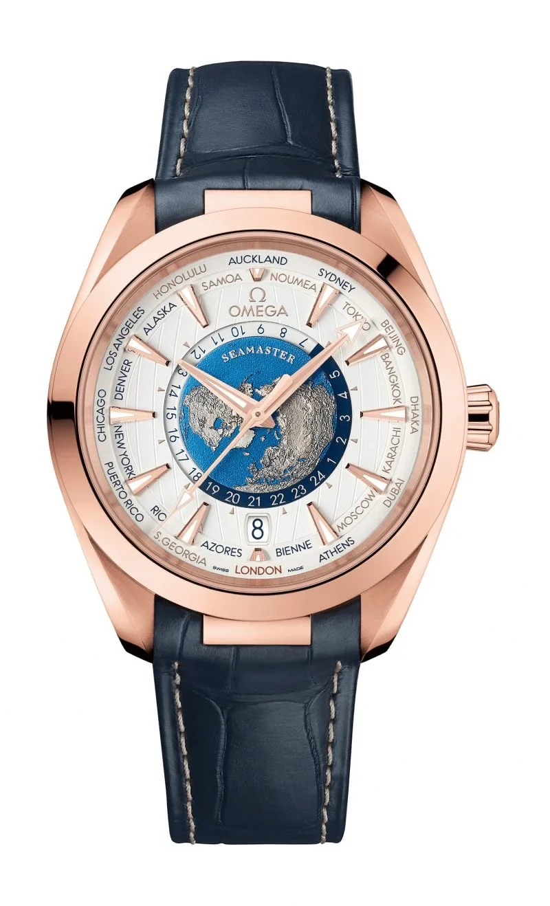 Omega Seamaster Aqua Terra 150M Co-Axial Master Chronometer GMT Worldtimer 43 mm