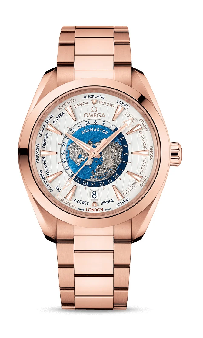 Omega Seamaster Aqua Terra 150M Co-Axial Master Chronometer GMT Worldtimer 43 mm