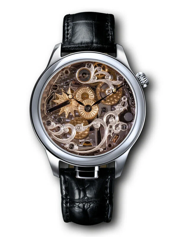 NIVREL Répétition Squelette, automatic, striking mechanism, hand engraved, N 950