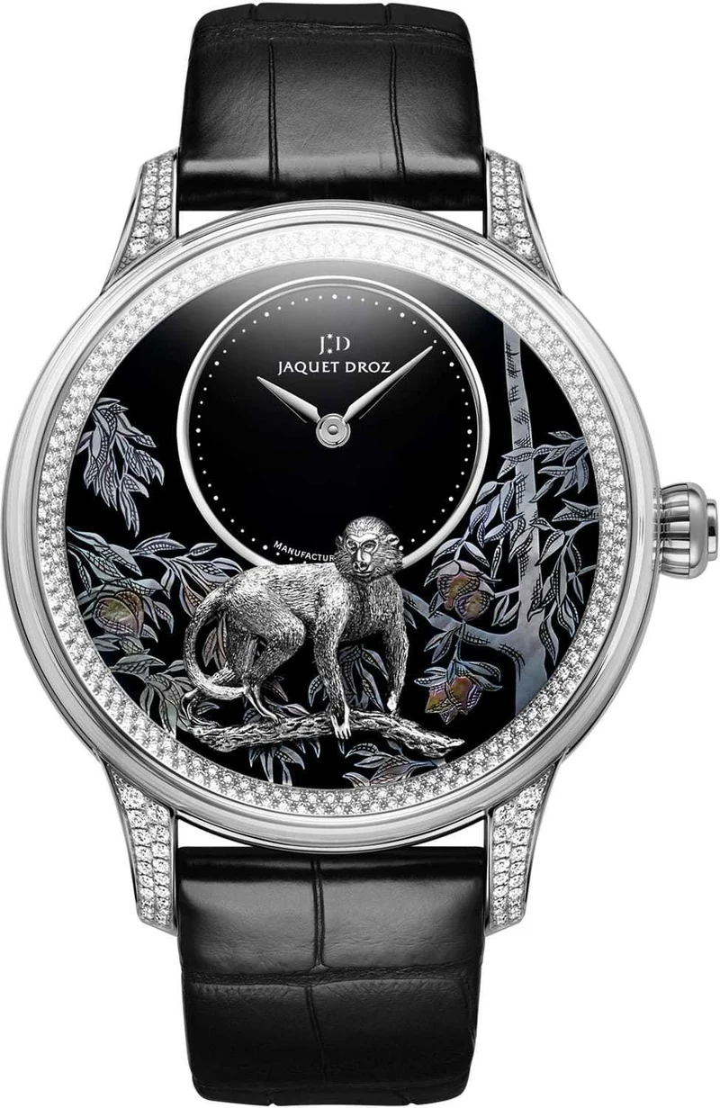 Jaquet Droz Petite Heure Minute Relief Monkey ..Reference Number: J005024280