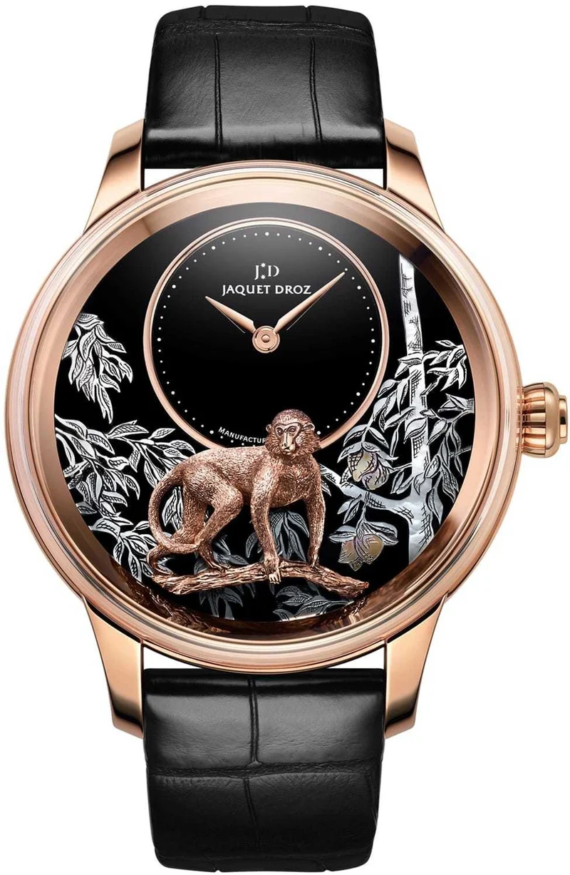 Jaquet Droz Petite Heure Minute Relief Monkey ..Reference Number: J005023281
