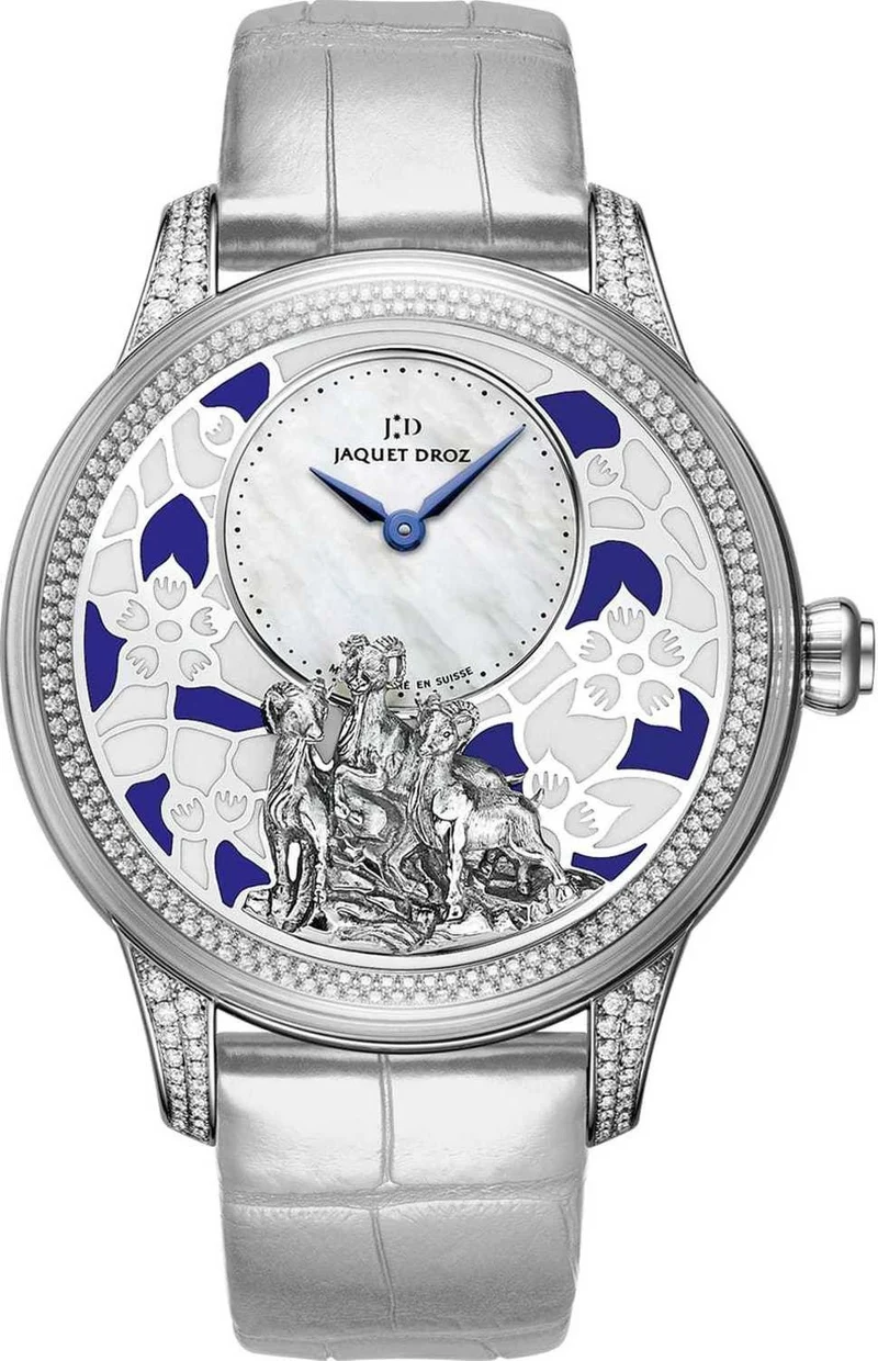 Jaquet Droz Petite Heure Minute Relief Goats ..Reference Number: J005024277